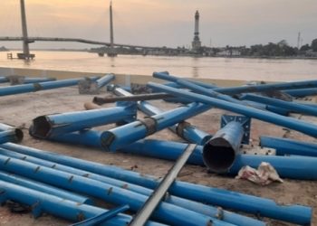 Janggal, Proyek 2 Miliar PU Provinsi Jambi di Tanggo Rajo,Baru Dibangun Kini Sudah Dibongkar