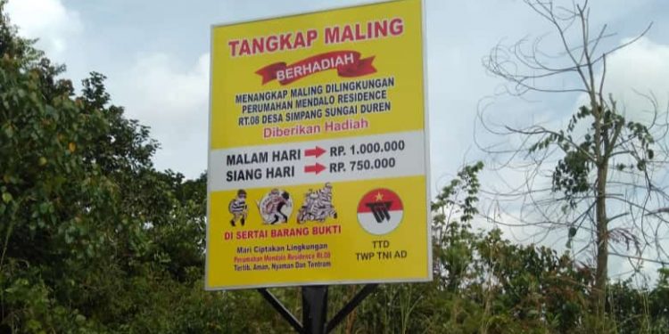 Viral, Warga Jaluko Gelar Sayembara Tangkap Maling Berhadiah Jutaan Rupiah 