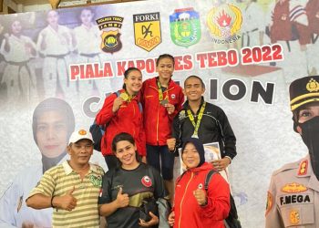 Inkado Raih 3 Medali di Hari Pertama Kejuaraan Karate Piala Kapolres Tebo 2022