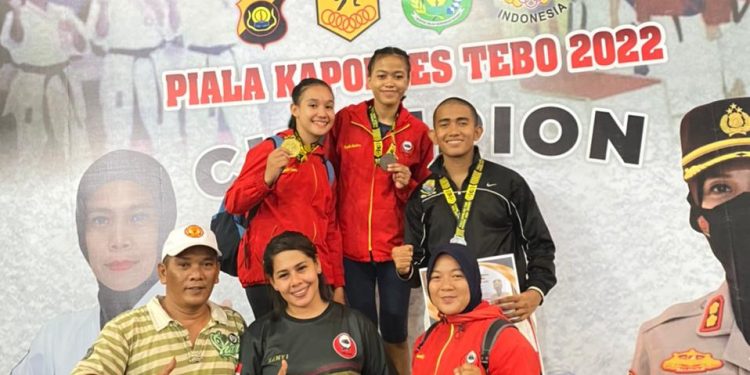 Inkado Raih 3 Medali di Hari Pertama Kejuaraan Karate Piala Kapolres Tebo 2022