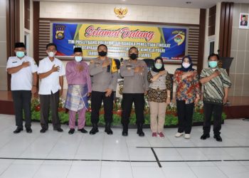Kapolres dan Sekda Terima Kunjung Puslitbang Polri di Mako Polres Muarojambi