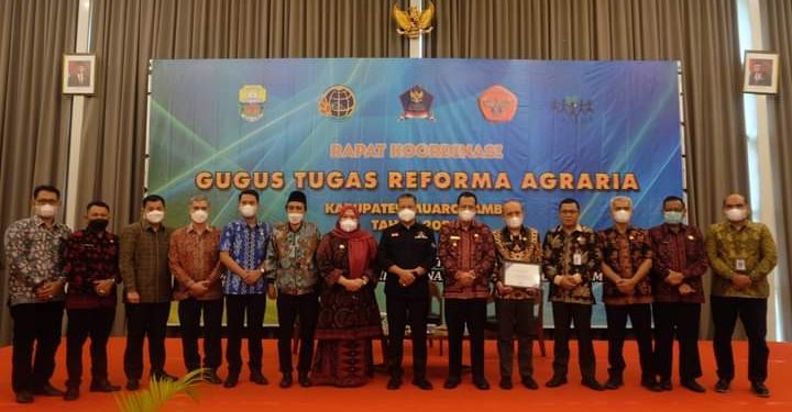 Bupati Hadiri Rakor Gugus Tugas Reforma Agraria Kabupaten Muaro Jambi Tahun 2022