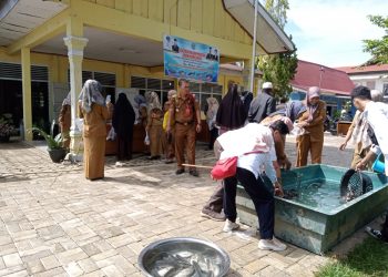 Meriahkan Ramadhan, Dinas Perikanan Merangin Gelar Bazar Ikan Murah