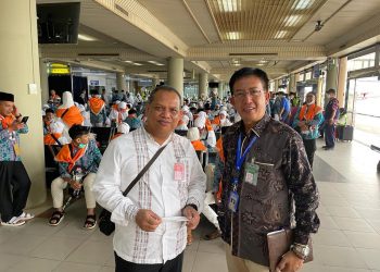 453 Jama’ah Haji Kloter Pertama Asal Jambi Tiba di Hang Nadim Batam 