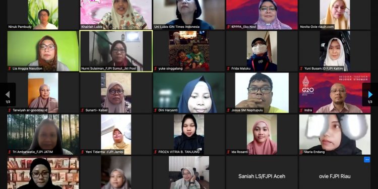 FJPI Bersama KemenPPPA Ungkap Permasalahan Perempuan Jurnalis di Masa Pandemi