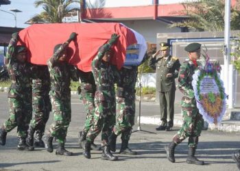 Gugur Ditembak KKB, Jenazah Anggota Satgas Yonif PR 431/SSP Dikirim ke Kediri 