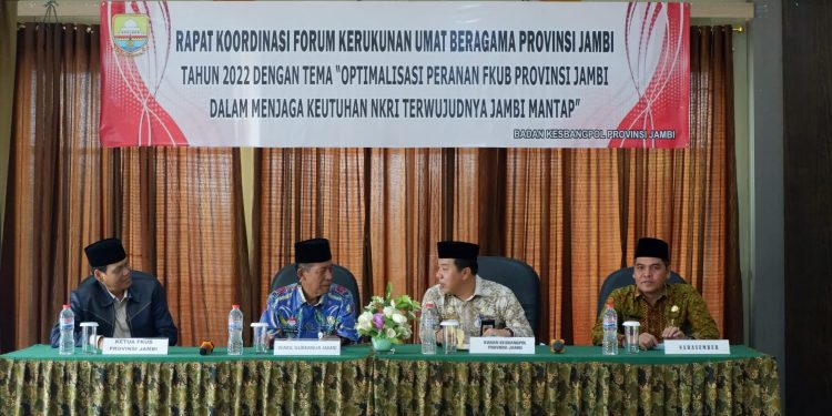 Wagub Sani Harap FKUB Rawat Kerukunan Umat Beragama di Jambi