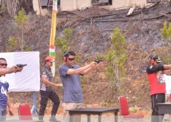 PJ Bupati Muarojambi Ikuti Lomba Menembak Dalam Rangka HUT Bhayangkara Ke- 76