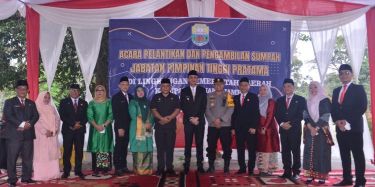 Bachyuni Deliansyah Lantik Pejabat Tinggi Pratama di Candi Muaro Jambi 