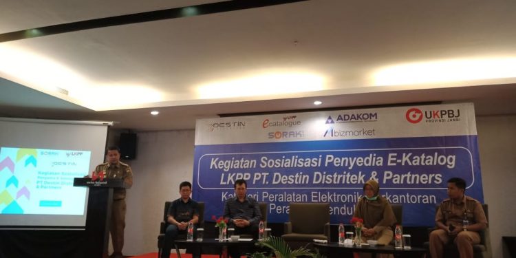 Pemerintah Provinsi Jambi Gelar Sosialisasi Pengadaan Barang Melalui E-katalog 