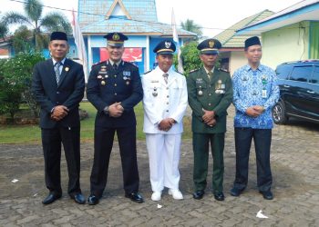 Kapolsek Mestong Ikuti Upacara HUT RI ke 77 di Lapangan Garuda