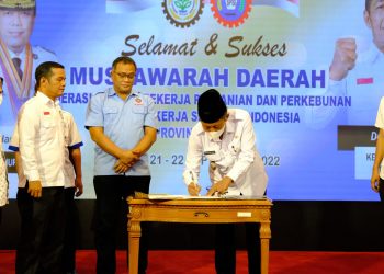 Wagub Sani Harap FSP3-SPSI Turut Bangun Jambi 