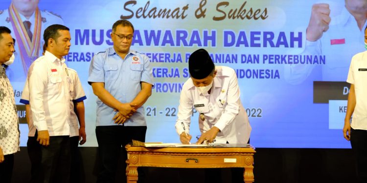 Wagub Sani Harap FSP3-SPSI Turut Bangun Jambi 