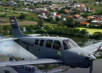 Pesawat TNI AL Jenis G-36 Bonanza T-2503 Jatuh 