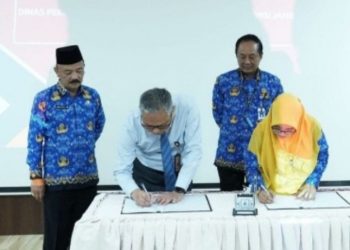 Bank Jambi Tandatangani Perjanjian Kerjasama dengan Dinas PUPR Salurkan Dana Bantuan Program Dumisake
