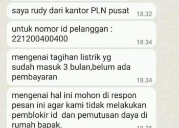 Hati-hati Modus Penipuan Ngaku dari PLN, Bisa Sedot Uang di Rekening 