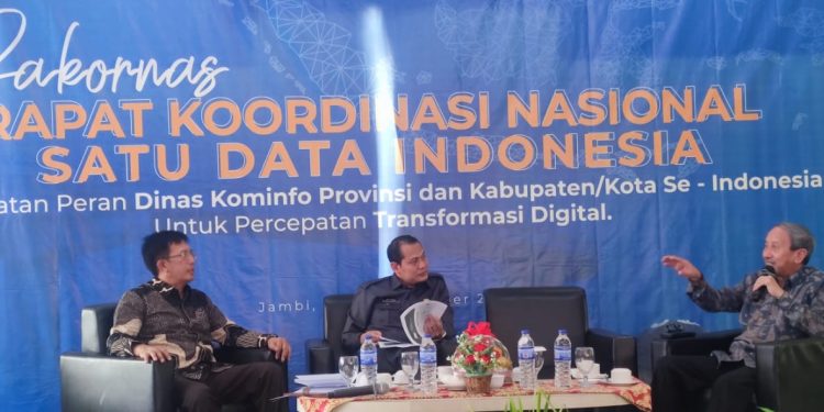 Awali Kegiatan Rakornas Satu Data Indonesia, Diskominfo Provinsi Jambi Gelar Diskusi Panel