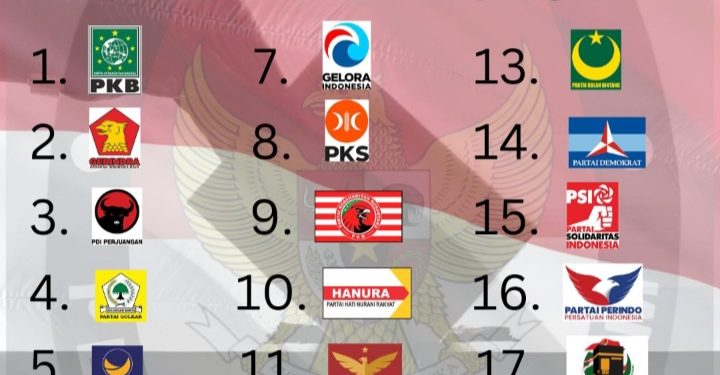 Ini Daftar 17 Parpol yang Lolos Sebagai Peserta Pemilu 2024