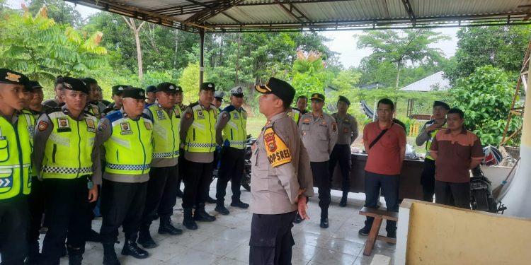 AKBP Muharman Artha Pimpin Apel Pengamanan dan Antisipasi Aksi Pendudukan Lahan 