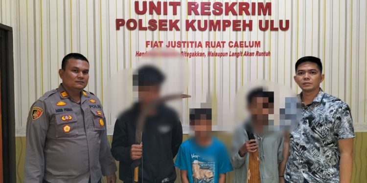 Bawa Sajam, Bocil Dua Desa di Kumpeh Ulu Nyaris Tawuran
