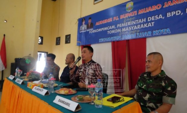 Audiensi Pj Bupati Muaro Jambi, Forkompimcam, Perangkat Desa dan Masyarakat Jaluko