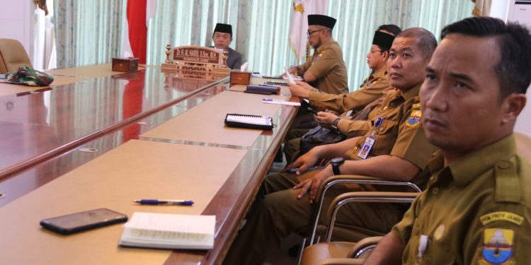 Pemprov Jambi Hadiri Rakor Pengendalian Inflasi Bersama Mendagri RI Secara Virtual