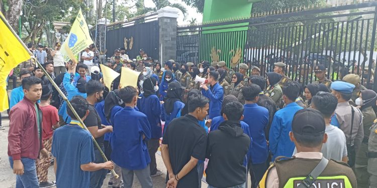 PMII Kota Jambi Gelar Unras Tuntut Walikota Syarif Fasha Tuntaskan Tanggung Jawab