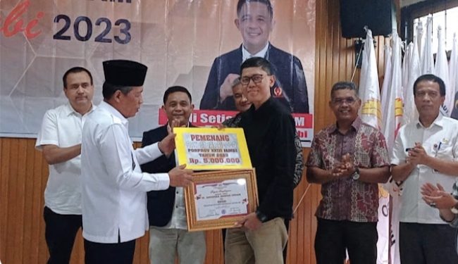 Abdullah Sani Resmikan Launching Logo dan Maskot Porprov XXIII Jambi