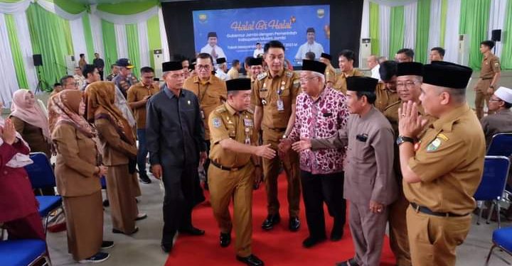 Gubernur Al Haris Halal Bihalal Dengan Pemkab Muaro Jambi 