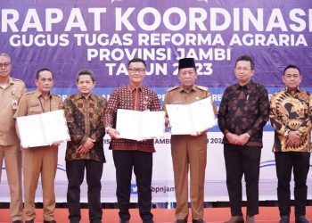 Wagub Abdullah Sani Buka Rakor Gugus Tugas Reforma Agraria Provinsi Jambi Tahun 2023