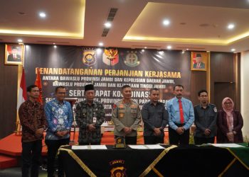 Wagub Sani Harap Penandatanganan Kerja Sama jadi Pedoman Pelaksanaan Pemilu di Provinsi Jambi 