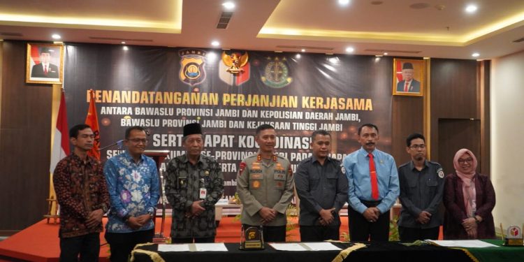 Wagub Sani Harap Penandatanganan Kerja Sama jadi Pedoman Pelaksanaan Pemilu di Provinsi Jambi