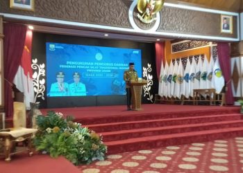 Sekda Sudirman Hadiri Pengukuhan Pengda Federasi Pencak Silat Tradisional Indonesia Provinsi Jambi