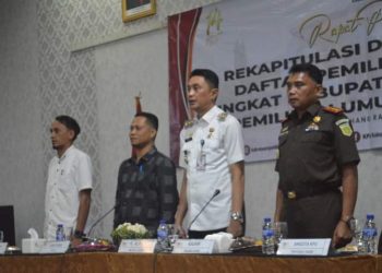PJ Bupati Hadiri Rekapitulasi dan Penetapan Daftar Pemilih Tetap Tingkat Kabupaten Muaro Jambi