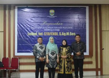 Sekda Budhi Hartono Adakan Perpisahan Pabung Wilayah Muaro Jambi Kodim 0415/Jambi 