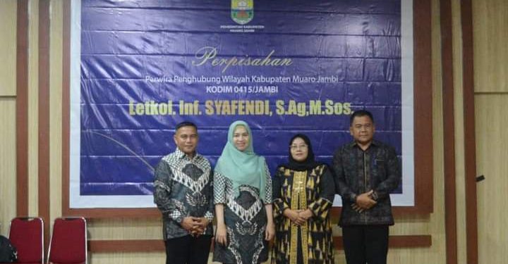 Sekda Budhi Hartono Adakan Perpisahan Pabung Wilayah Muaro Jambi Kodim 0415/Jambi 