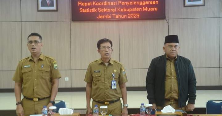 Sekda Muaro Jambi Membuka Rakor Penyelengaraan Statistik Sektoral Tahun 2023