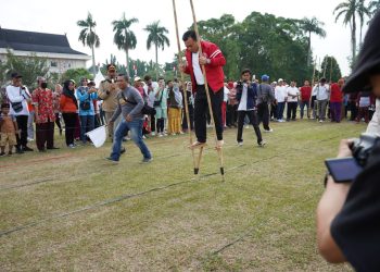 Perkokoh Semangat Kebersamaan Untuk Membangun, Pemprov Jambi Gelar Berbagai Lomba Tradisional
