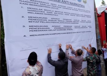 Pemkab Muaro Jambi Deklarasikan Kasang Lopak Alai Sebagai Kampung Bebas Narkoba 