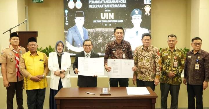 Tingkatkan SDM, Pemkab Muaro Jambi Menandatangani  MoU Dengan UIN Jambi