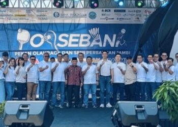 Gubernur Jambi Al Haris Membuka Pekan Olahraga dan Seni Perbankan Jambi 2023