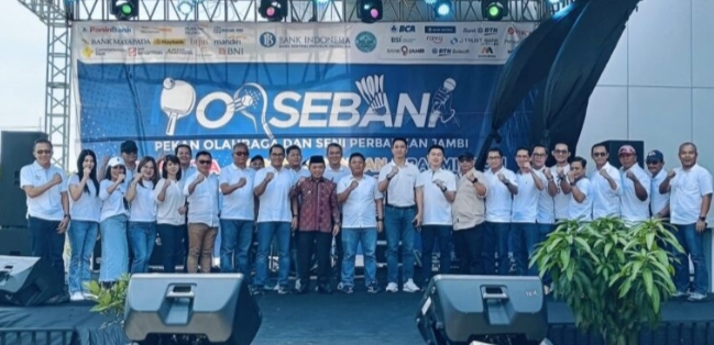 Gubernur Jambi Al Haris Membuka Pekan Olahraga dan Seni Perbankan Jambi 2023
