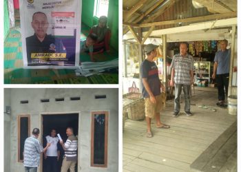 Amradi Kunjungi Warga di Kemingking dan Sekumbung