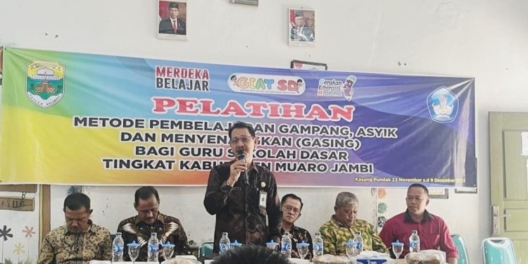 Bikin Siswa Pintar Matematika, Dinas Pendidikan Muaro Jambi Adakan Pelatihan Metode Gasing