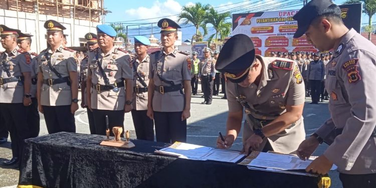 Polres Kerinci Gelar Acara Serah Terima Jabatan Kasat dan Kapolsek