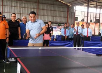 Sekda Budhi Hartono Membuka Turnamen Tenis Meja Bupati Muaro Jambi Cup ke 5