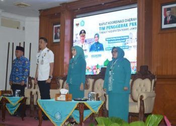 PJ Bupati Bachyuni Deliansyah Hadiri Rakor Tim Penggerak PKK Tingkat Kabupaten Muaro Jambi 
