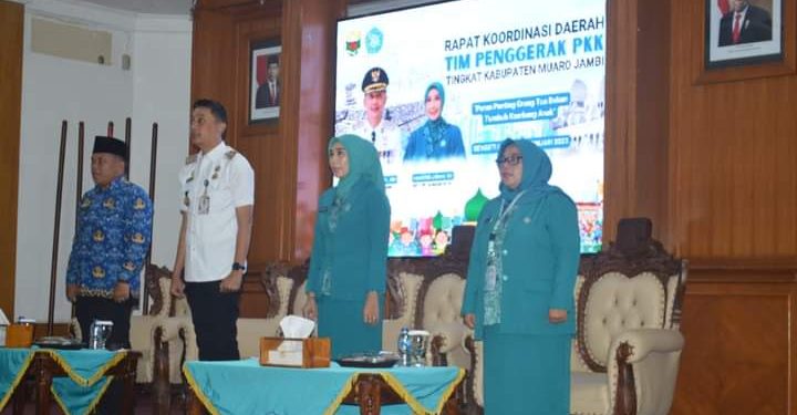 PJ Bupati Bachyuni Deliansyah Hadiri Rakor Tim Penggerak PKK Tingkat Kabupaten Muaro Jambi 
