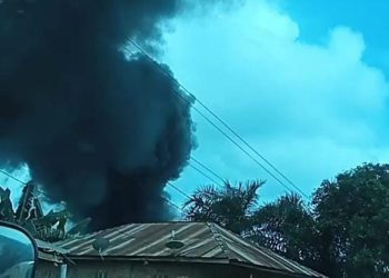 Sumur Tambang Minyak Ilegal di Bungku Terbakar