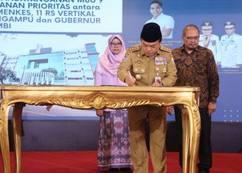 Gubernur Al Haris Bersama RS Vertikal Kemenkes Teken MoU Tingkatkan Layanan Prioritas